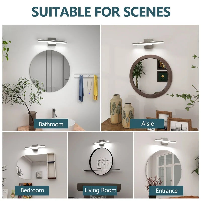 Modern LED Vanity Light For Bathroom Wall Mount Dimmable