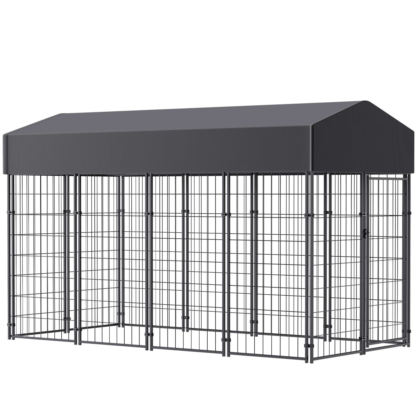 Bingopaw Welded Wire Dog Kennel With Waterproof UV Cover