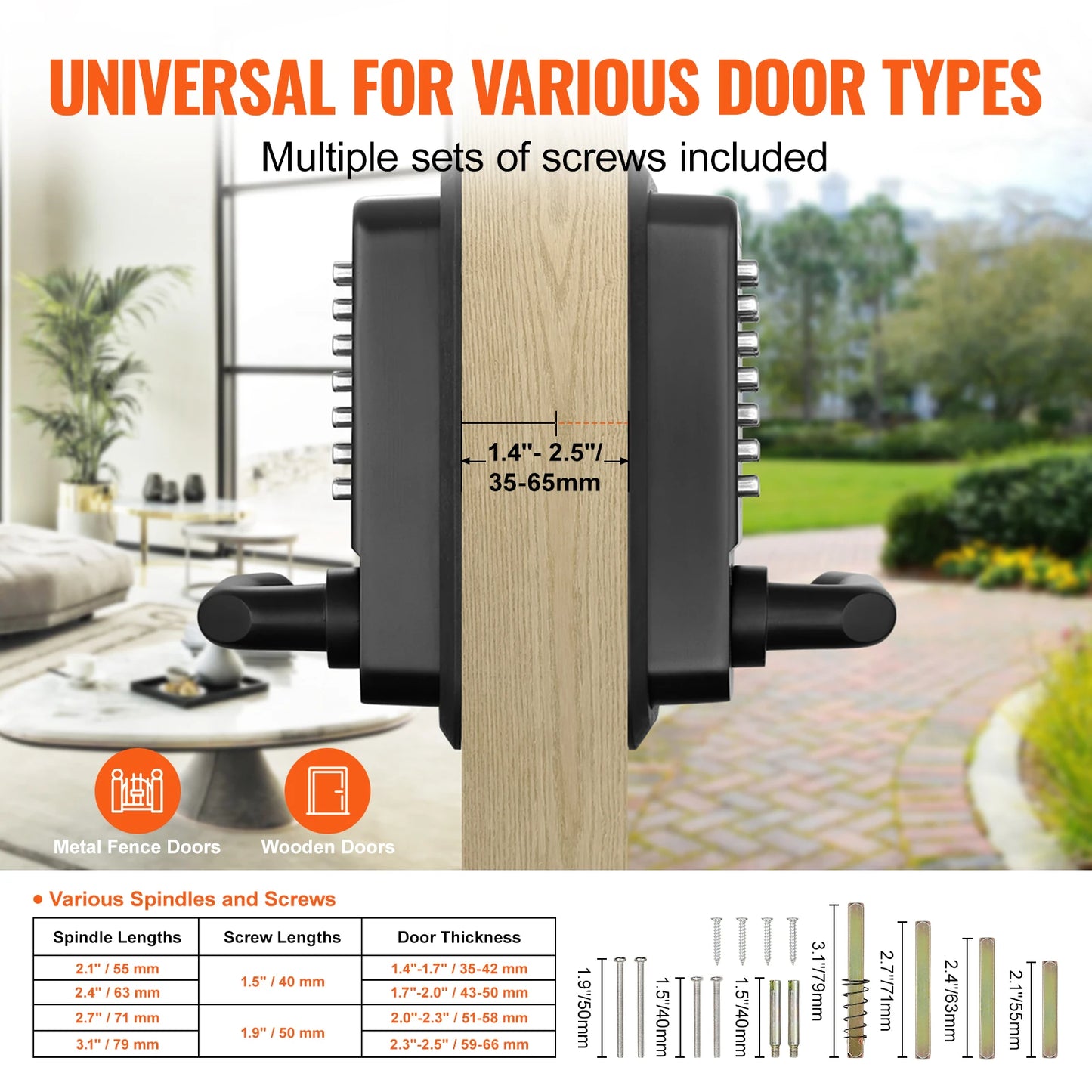 SucceBuy Keyless Entry Lock Single And Double 14 Digit Keypad