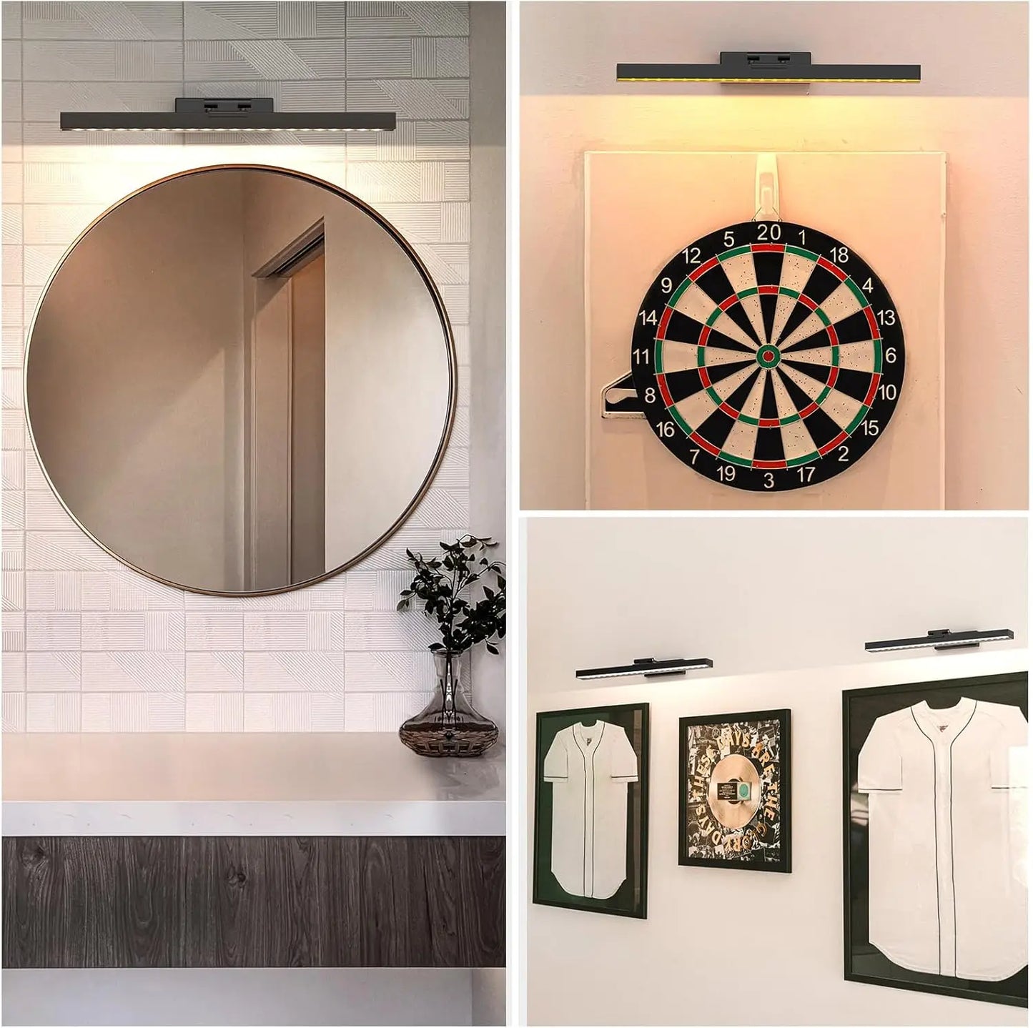 PRTILOUD Wireless Art Light For Paintings Dimmable With Remote