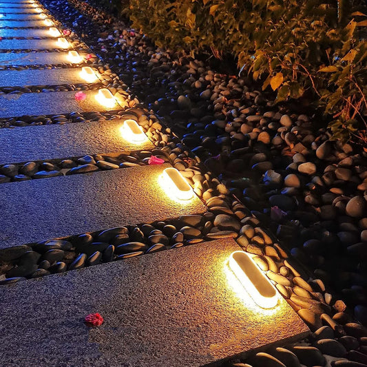 Solar Deck Lights IP68 Waterproof Anti-Pressure 5 Ton 4 Pack