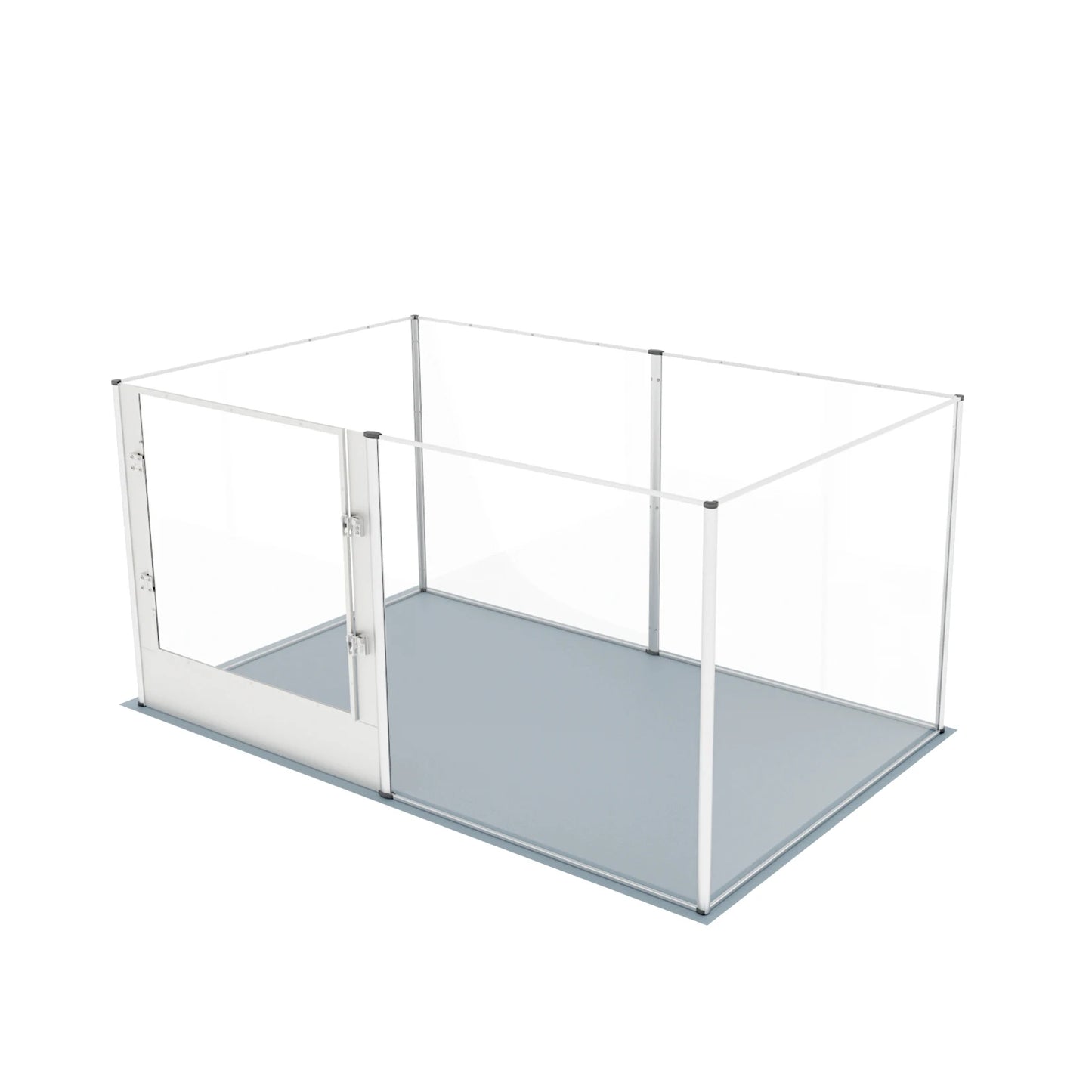 BINGOPAW Large Acrylic Dog Playpen Fence With Waterproof Mat