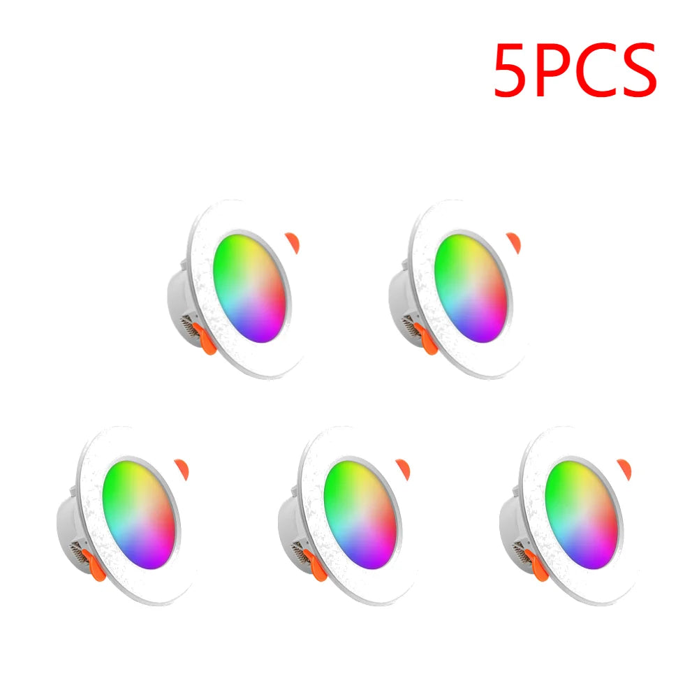 APWIKOGER 10W Smart LED Downlight RGB CCT Bluetooth Lamp