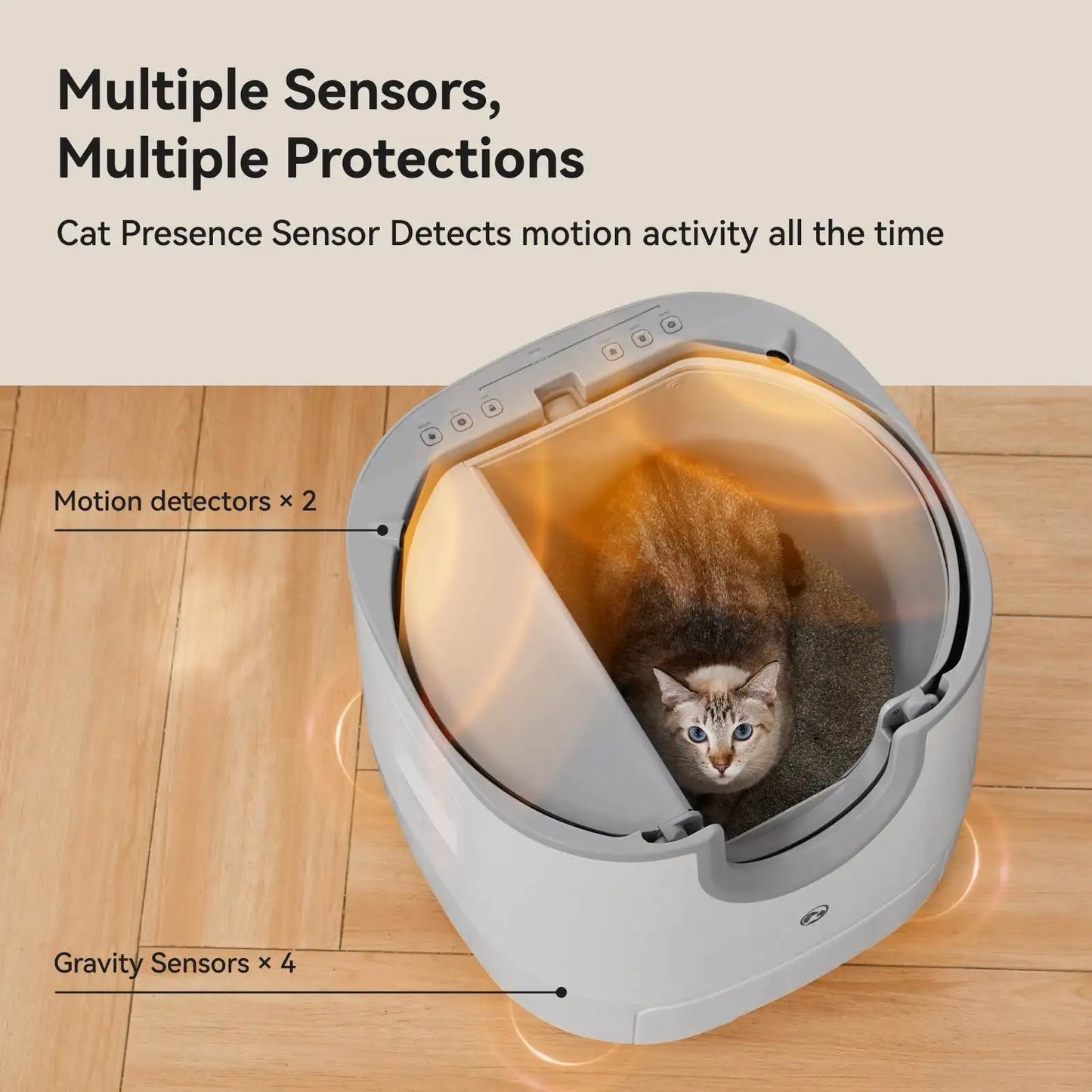 Furoomate Automatic Self-Cleaning Cat Litter Box For Easy Maintenance