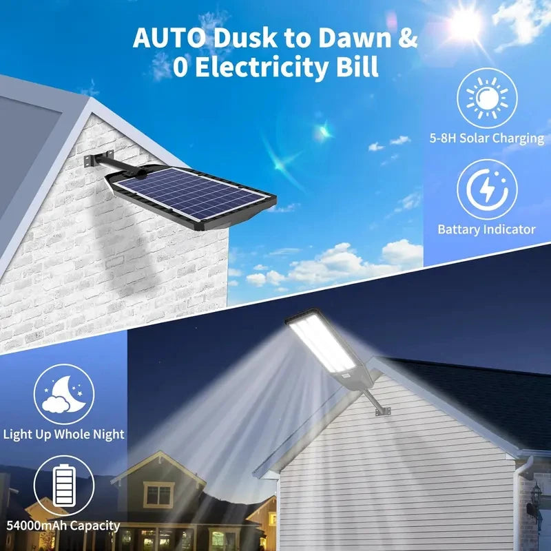 Solar Outdoor Security Light With Motion Sensor IP66 LED