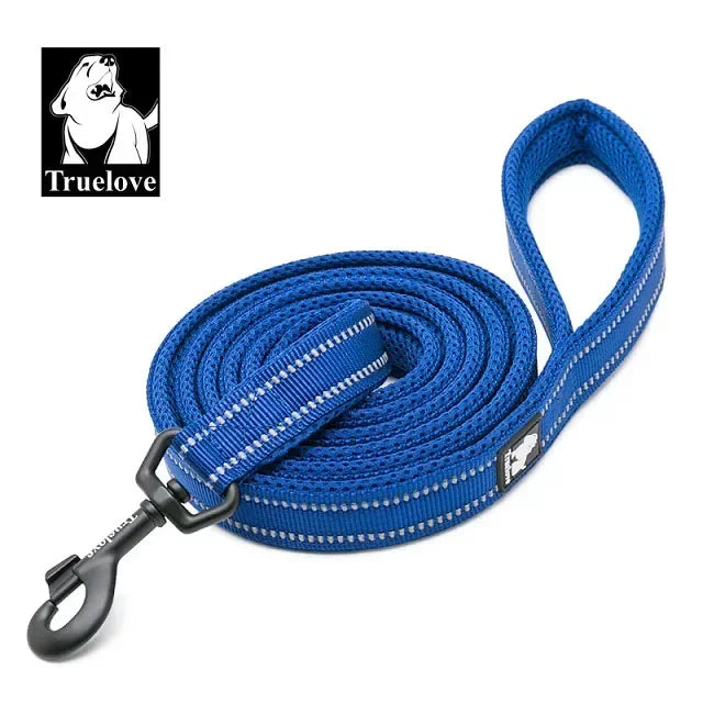 TRUELOVE Soft Dog Leash Reflective Nylon Mesh Padded