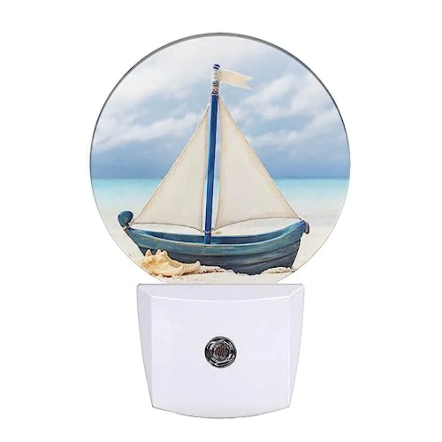 Floating Sharks Night Light With Dusk To Dawn Sensor