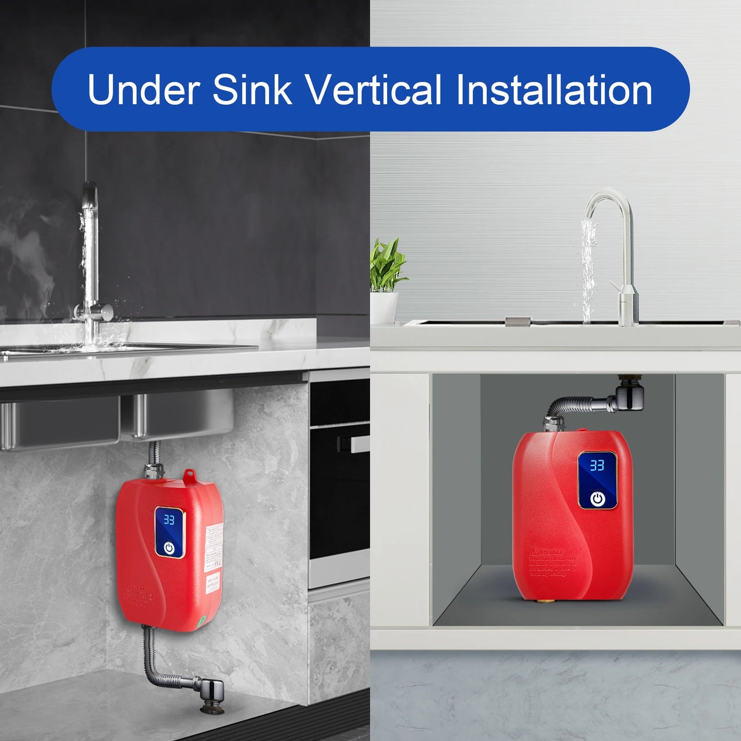 Sweetmile 3000W Instant Water Heater Tankless With Digital Display
