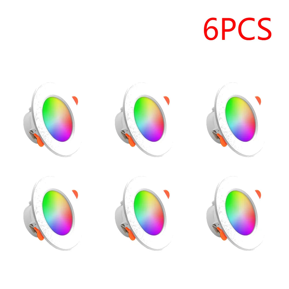 APWIKOGER 10W Smart LED Downlight RGB CCT Bluetooth Lamp