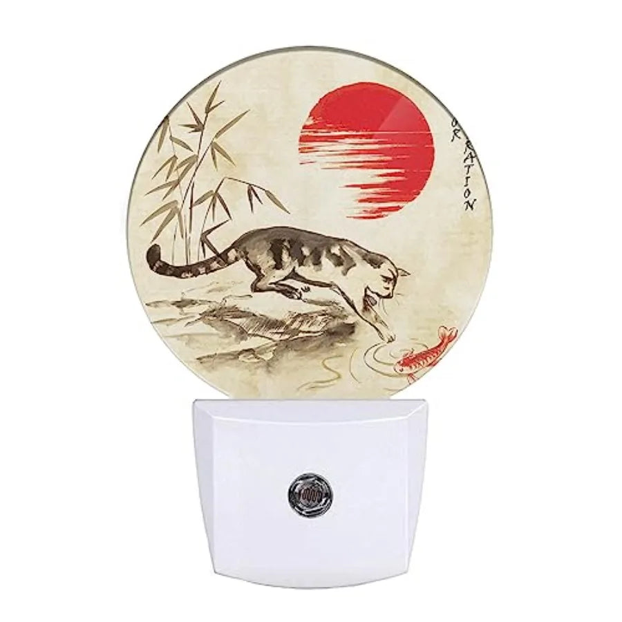 Floating Sharks Night Light With Dusk To Dawn Sensor