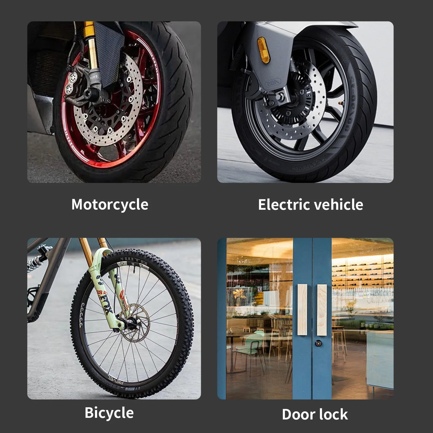 TOSUOD Bicycle Lock With Free Mounting Bracket And 2 Keys