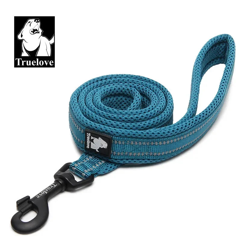 TRUELOVE Soft Dog Leash Reflective Nylon Mesh Padded