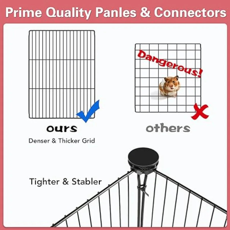Small Animal Playpen With Waterproof Mat For Guinea Pigs