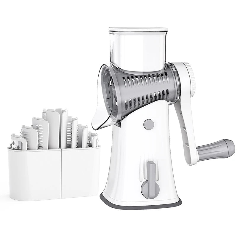 LMETJMA Rotary Cheese Grater And Vegetable Slicer
