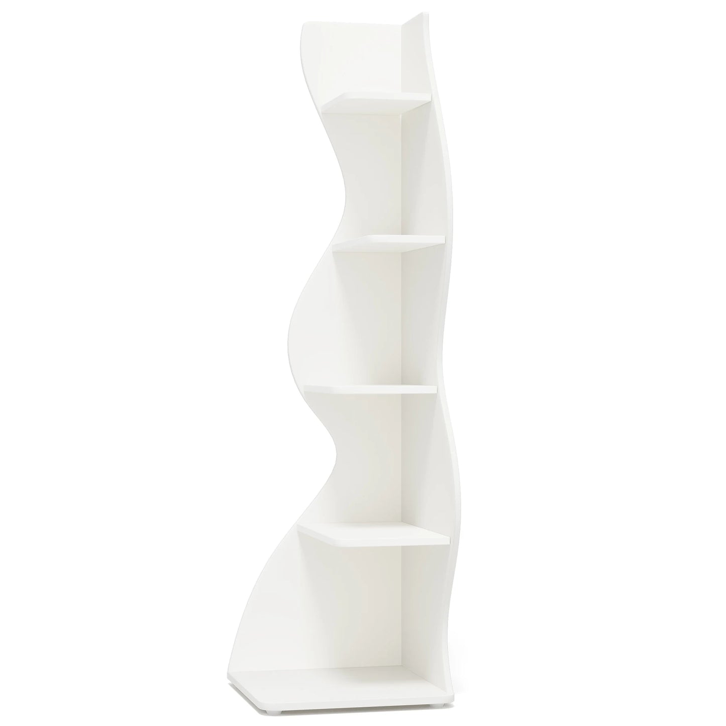 Tribesigns Five Tier Corner Shelf Wall Mounted Bookcase