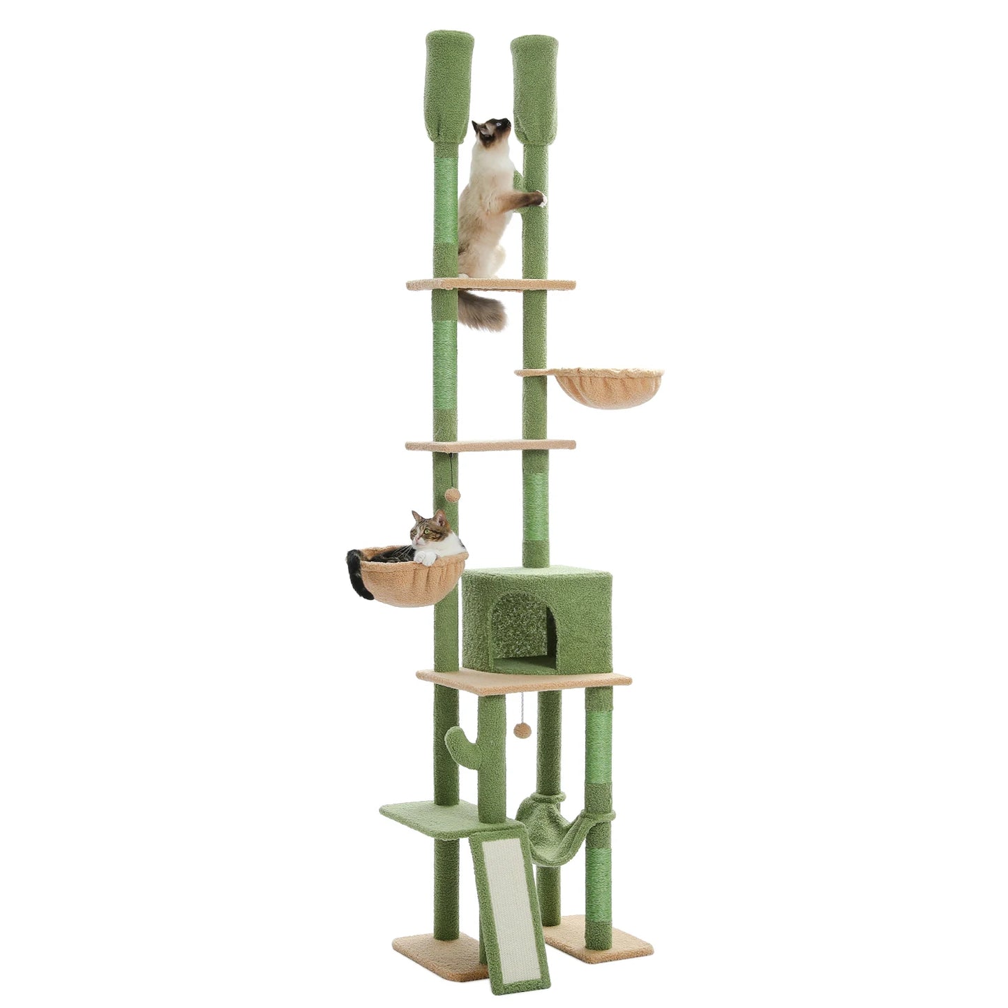 PAWZ Road Cactus Cat Tree With Scratching Posts And Condos