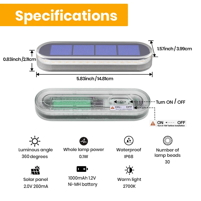 Solar Deck Lights IP68 Waterproof Anti-Pressure 5 Ton 4 Pack