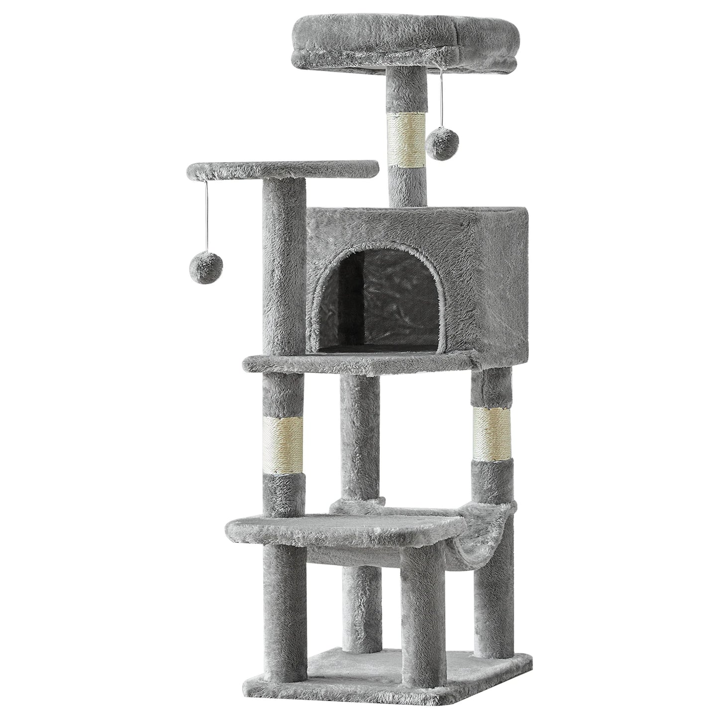Jhk Tall 4 Tier Cat Tree With Sisal Scratching Posts