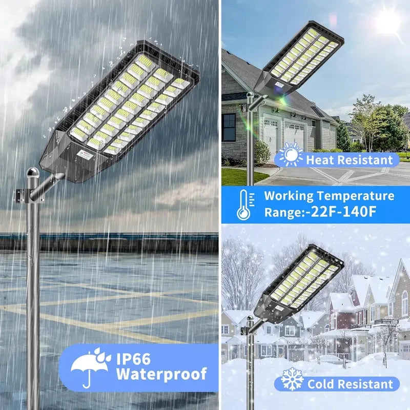 Solar Outdoor Security Light With Motion Sensor IP66 LED