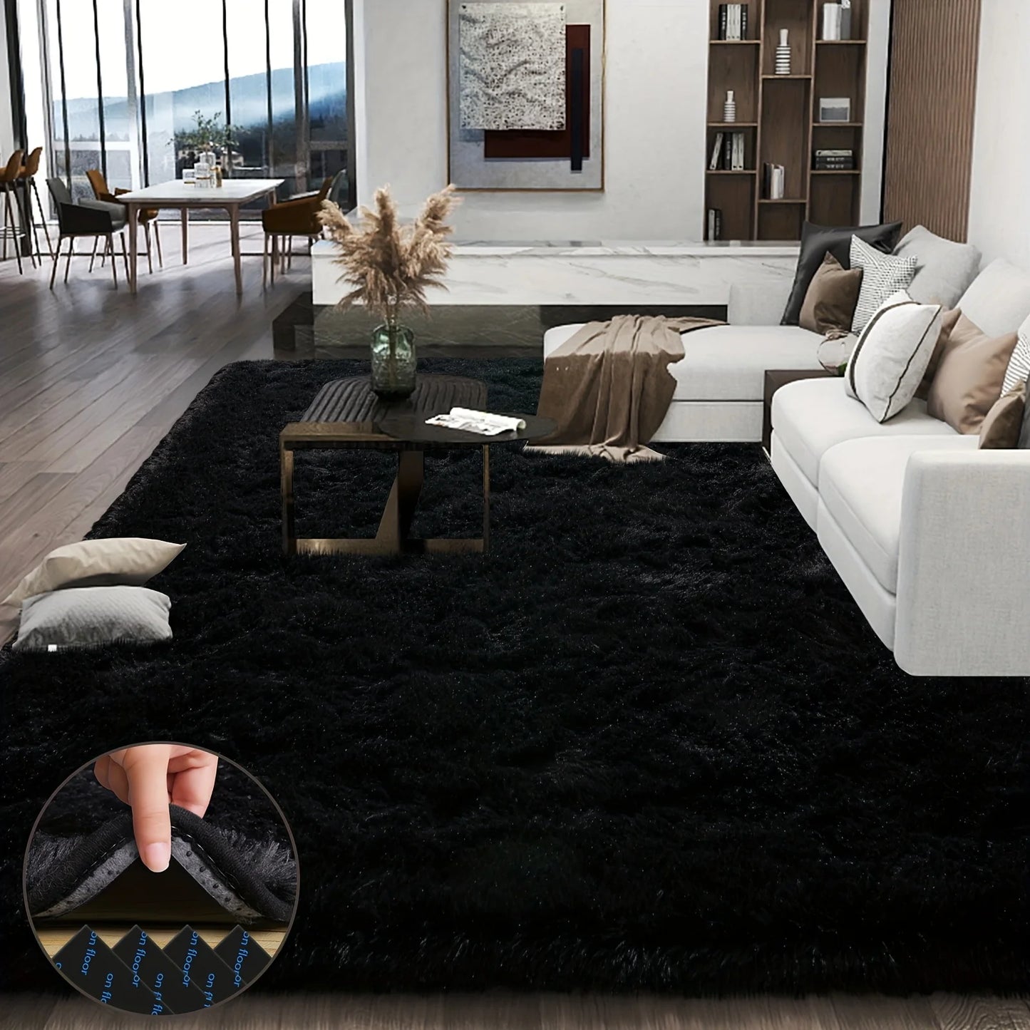 Aubusson Style Super Soft Plush Area Rug For Living Room