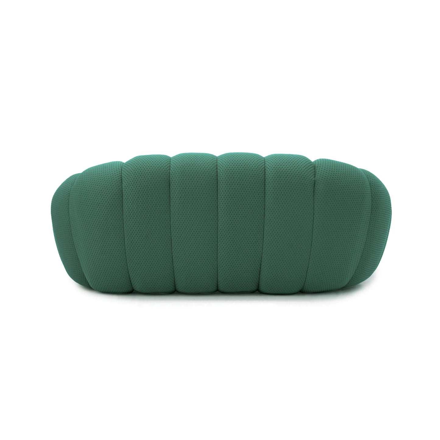 Sdorens Modern Curved Boneless Sofa With Knit Fabric Loveseat